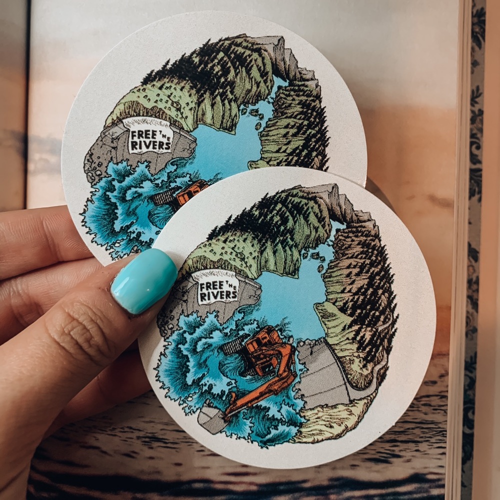 Free the Rivers Sticker